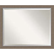 Amanti Art 31-Inch x 25-Inch Eva Framed Wall Mirror in Brown