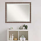 Alternate image 1 for Amanti Art 31-Inch x 25-Inch Noble Mocha Framed Wall Mirror in Brown