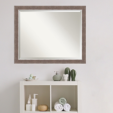 Amanti Art 31-Inch x 25-Inch Noble Mocha Framed Wall Mirror in Brown. View a larger version of this product image.