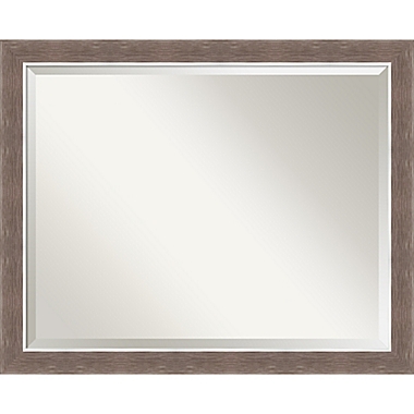 Amanti Art 31-Inch x 25-Inch Noble Mocha Framed Wall Mirror in Brown. View a larger version of this product image.