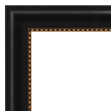 Amanti Art 32-Inch x 26-Inch Manhattan Framed Wall Mirror in Black. View a larger version of this product image.