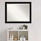 Alternate image 2 for Amanti Art 32-Inch x 26-Inch Manhattan Framed Wall Mirror in Black