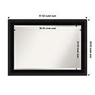 Alternate image 5 for Amanti Art 42-Inch x 30-Inch Parlor Framed Wall Mirror in Black