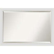 Amanti Art 40-Inch x 28-Inch Flair Soft Framed Wall Mirror in White