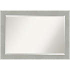 Alternate image 0 for Amanti Art Glam 41-Inch x 29-Inch Linen Framed Wall Mirror in Grey