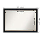 Alternate image 5 for Amanti Art 40-Inch x 28-Inch Manhattan Framed Wall Mirror in Black