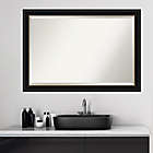 Alternate image 2 for Amanti Art 40-Inch x 28-Inch Manhattan Framed Wall Mirror in Black