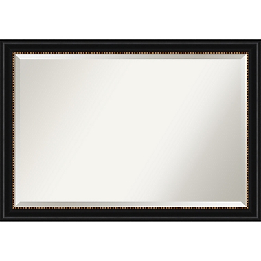 Amanti Art 40-Inch x 28-Inch Manhattan Framed Wall Mirror in Black. View a larger version of this product image.