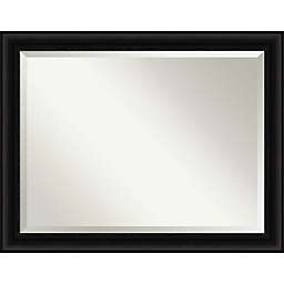 Amanti Art 46-Inch x 36-Inch Parlor Framed Wall Mirror in Black