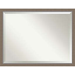 Amanti Art 43-Inch x 33-Inch Eva Framed Wall Mirror in Brown