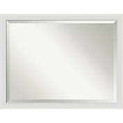 Amanti 44-Inch x 34-Inch Art Flair Soft Framed Wall Mirror in White