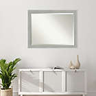 Alternate image 2 for Amanti Art Glam 45-Inch x 35-Inch Linen Framed Wall Mirror in Grey