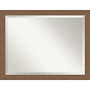 Alta Framed Wall Mirror in Brown