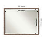 Alternate image 5 for Amanti Art 43-Inch x 33-Inch Noble Mocha Framed Wall Mirror in Brown