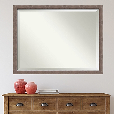 Amanti Art 43-Inch x 33-Inch Noble Mocha Framed Wall Mirror in Brown. View a larger version of this product image.