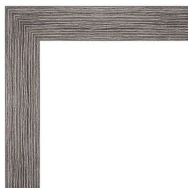 Pinstripe Plank 17-Inch x51-Inch Framed On Door Mirror in Grey. View a larger version of this product image.