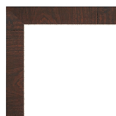 Wildwood 17-Inch x 51-Inch Framed On the Door Mirror in Brown. View a larger version of this product image.