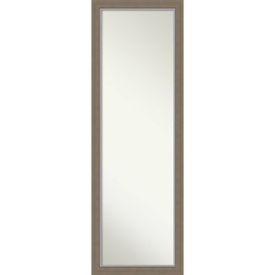 17&#34; x 51&#34; Eva Framed On the Door Mirror Brown - Amanti Art