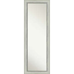 Amanti Art Flair Patina 18-Inch x 52-Inch Framed On-the-Door Mirror in Silver