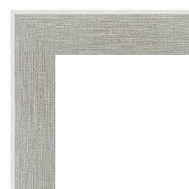 Glam Linen 19-Inch x 53-Inch Framed On the Door Mirror in Grey. View a larger version of this product image.