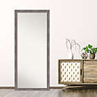 Alternate image 1 for Amanti Art Pinstripe Plank 27-Inch x 63-Inch Framed Full-Length Floor/Leaner Mirror in Grey