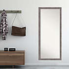 Alternate image 2 for Amanti Art Pinstripe Plank 27-Inch x 63-Inch Framed Full-Length Floor/Leaner Mirror in Grey