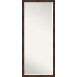 Amanti Art Wildwood 27-Inch x 63-Inch Framed Full-Length Floor/Leaner Mirror in Brown