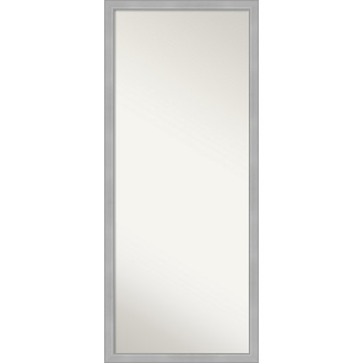Vista Brushed Nickel Framed Full Length, Beveled Floor Mirror Bed Bath And Beyond