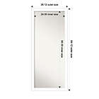 Alternate image 6 for Amanti Art Wedge 28-Inch x 64-Inch Framed Full-Lenght Floor/Leaner Mirror in White