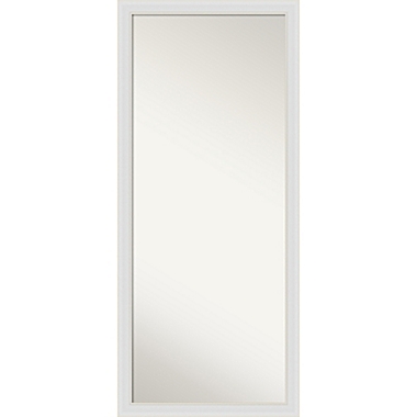 Amanti Art Flair 28-Inch x 64-Inch Framed Full-Lenght Floor/Leaner Mirror in Soft White. View a larger version of this product image.