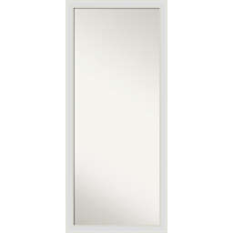 Amanti Art Flair 28-Inch x 64-Inch Framed Full-Lenght Floor/Leaner Mirror in Soft White