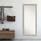 Alternate image 2 for Amanti Art Glam 29-Inch x 65-Inch Framed Full-Length Floor/Leaner Mirror in Linen Grey