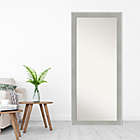 Alternate image 3 for Amanti Art Glam 29-Inch x 65-Inch Framed Full-Length Floor/Leaner Mirror in Linen Grey