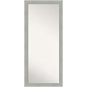 Amanti Art Glam 29-Inch x 65-Inch Framed Full-Length Floor/Leaner Mirror in Linen Grey