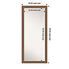 Alternate image 6 for Amanti Art Alta 29-Inch x 65-Inch Framed Full-Length Floor/Leaner Mirror in Medium Brown