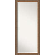 Amanti Art Alta 29-Inch x 65-Inch Framed Full-Length Floor/Leaner Mirror in Medium Brown