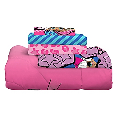 LOL Surprise Born Rocker 5-Piece Full Bed in a Bag Set. View a larger version of this product image.