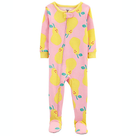 Alternate image 1 for carter's® Size 24M Pears Snug Fit Cotton Pajama in Pink