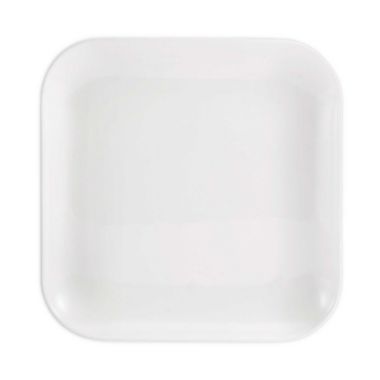 Our Table&reg; Sawyer Soft Square Dinner Plate in White. View a larger version of this product image.