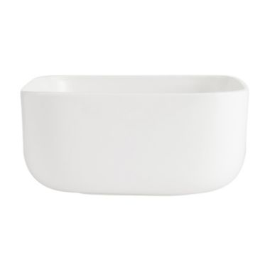 Our Table&reg; Sawyer Soft Square Cereal Bowl in White. View a larger version of this product image.