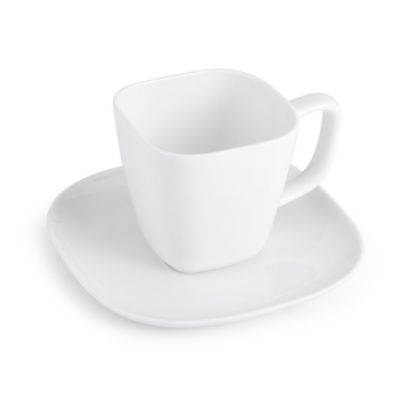 Our Table&trade; Sawyer Soft Square Cup &amp; Saucer in White