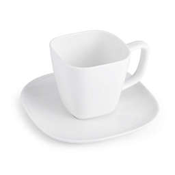 Our Table™ Sawyer Soft Square Cup & Saucer in White
