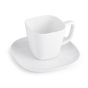 Our Table&reg; Sawyer Soft Square Cup &amp; Saucer in White