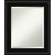 Amanti Art 22-Inch x 26-Inch Parlor Framed Wall Mirror in Black
