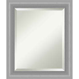 Amanti Art 21-Inch x 25-Inch Polished Nickel Framed Wall Mirror in Silver