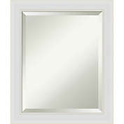 Amanti 20-Inch x 24-Inch Art Flair Soft Framed Wall Mirror in White