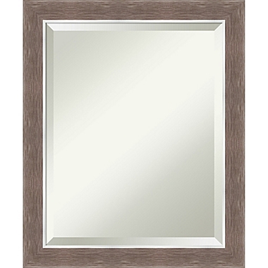 Amanti Art 19-Inch x 23-Inch Noble Mocha Framed Wall Mirror in Brown. View a larger version of this product image.