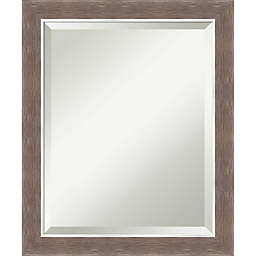 Amanti Art 19-Inch x 23-Inch Noble Mocha Framed Wall Mirror in Brown