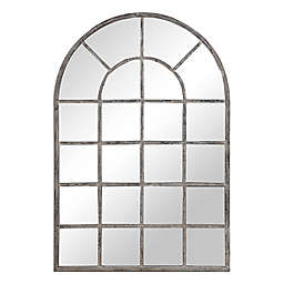 44-Inch x 30-Inch Wallace Arched Wall Mirror in Grey