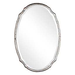 36-Inch x 24-Inch Yael Oval Wall Mirror in Silver